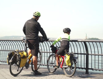 Father and Young Son Cycle Across America